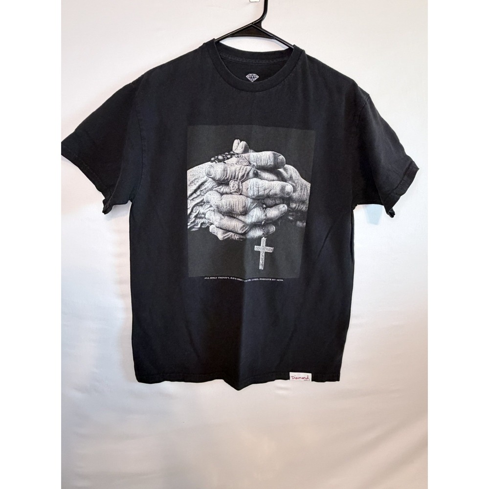 Diamond Supply Co. Mens Size M Medium Black Short Sleeve Shirt